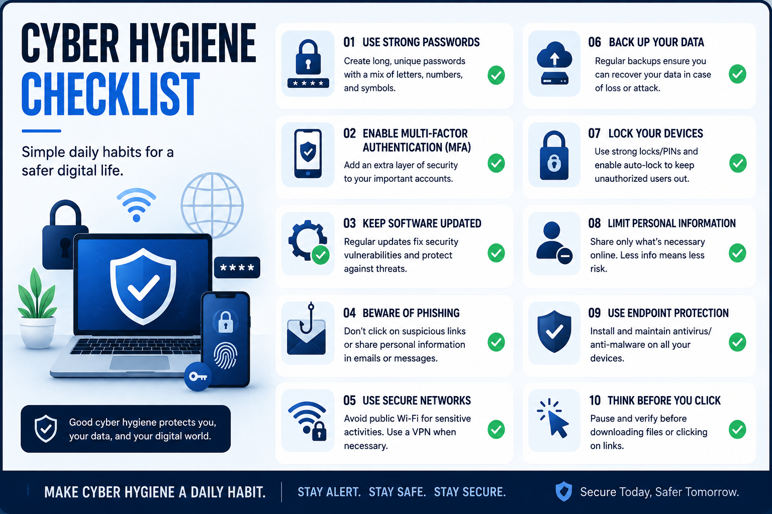 Cyber Hygiene Checklist: 25+ Essential Steps for 2026