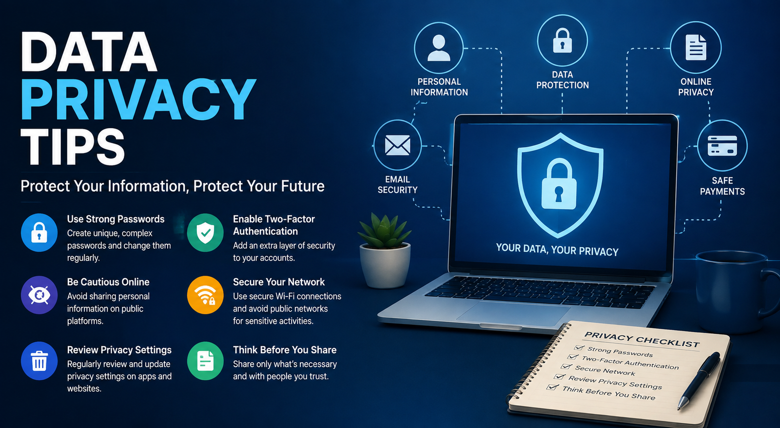 Data Privacy Tips: 18 Practical Ways to Protect Your Personal Information Online