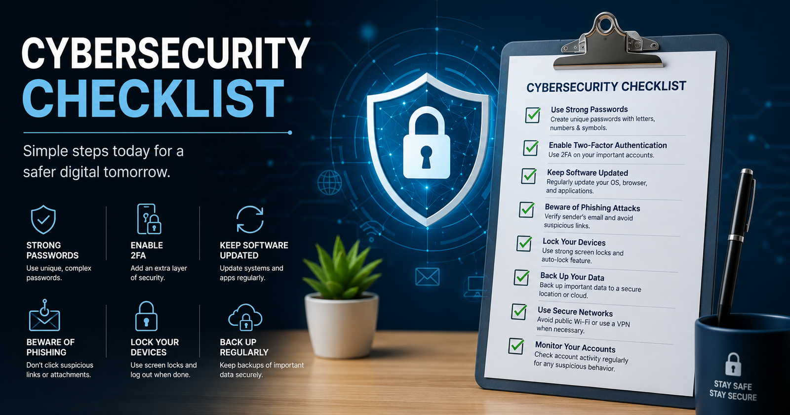Cybersecurity Checklist: 35+ Essential Security Checks for 2026